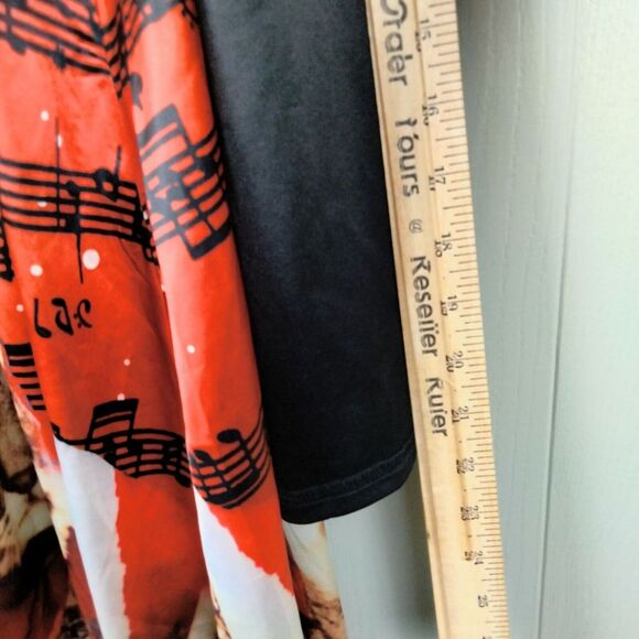 Rose Gal Christmas Cat Dress 1X 16 Black Kittens Holiday Party Sexy Off Shoulder - Picture 9 of 14